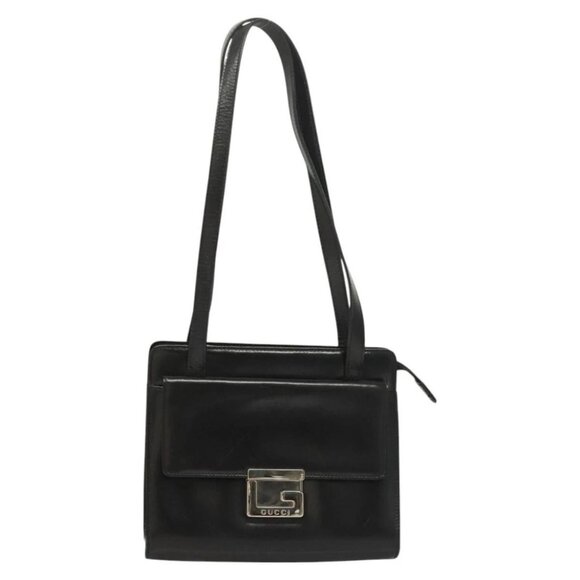 GUCCI Shoulder Bag Leather Black Silver 007 2023 - Picture 2 of 16
